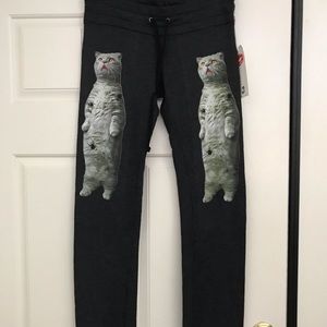 NWT Wildfox zombie cats sweatpants. No flaws.